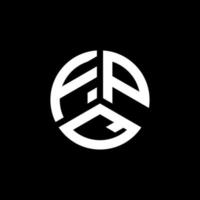 diseño de logotipo de letra fpq sobre fondo blanco. concepto de logotipo de letra de iniciales creativas fpq. diseño de letras fpq. vector