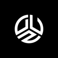 DUZ letter logo design on white background. DUZ creative initials letter logo concept. DUZ letter design. vector