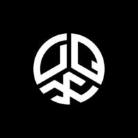 DQX letter logo design on white background. DQX creative initials letter logo concept. DQX letter design. vector