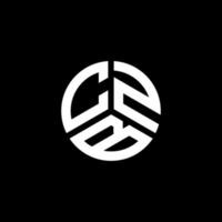 CZB letter logo design on white background. CZB creative initials letter logo concept. CZB letter design. vector