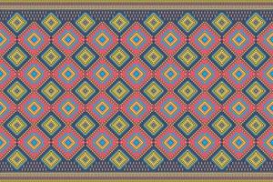 Seamless geometric ethnic asian oriental and tradition pattern design for texture and background. Silk and fabric pattern decoration for carpet, clothing, wrapping and wallpaper vector