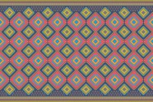 Seamless geometric ethnic asian oriental and tradition pattern design for texture and background. Silk and fabric pattern decoration for carpet, clothing, wrapping and wallpaper vector