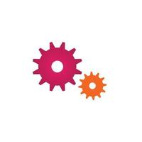 Gear logo icon design vector background template