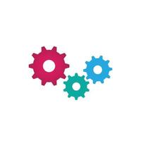 Gear logo icon design vector background template