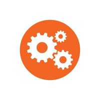 Gear logo icon design vector background template