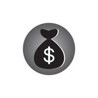 money bag with dollar symbol vector logo icon