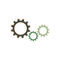 Gear logo icon design vector background template