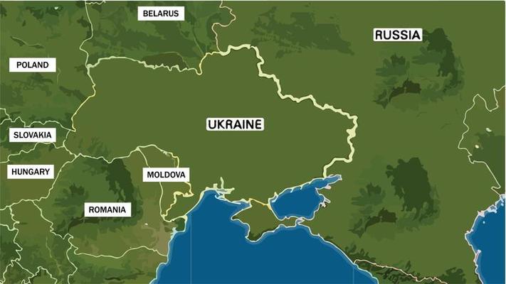 ukraine map detail graphic information