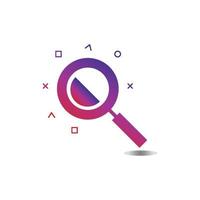 Search vector logo icon design background