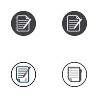 Write Document User Interface Outline Icon Logo Vector Illustration