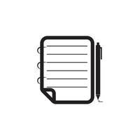 Write Document User Interface Outline Icon Logo Vector Illustration