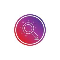 Search vector logo icon design background