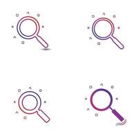 Search vector logo icon design background