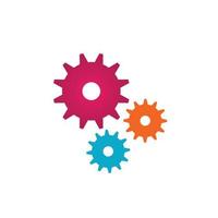 Gear logo icon design vector background template