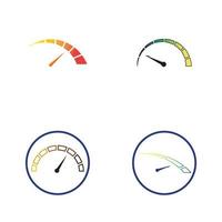 Speedometer vector graphic design illustration template