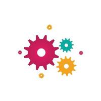 Gear logo icon design vector background template