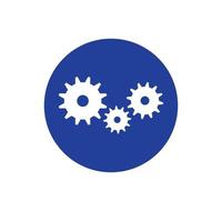 Gear logo icon design vector background template