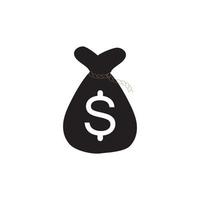 money bag with dollar symbol vector logo icon