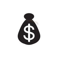 money bag with dollar symbol vector logo icon