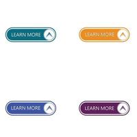 conjunto de botones de colores diferentes. colección de botones modernos para sitio web e interfaz de usuario. iconos web. vector