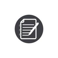 Write Document User Interface Outline Icon Logo Vector Illustration