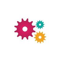 Gear logo icon design vector background template