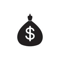 money bag with dollar symbol vector logo icon