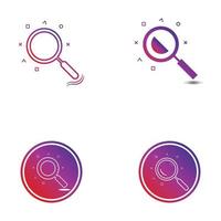 Search vector logo icon design background