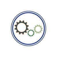 Gear logo icon design vector background template