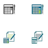 Accounting Vector Illustration. Banking and Finance icon logo vector