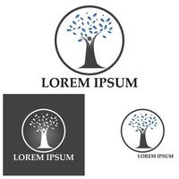 Creative Human Tree Concept Logo Design Template vector