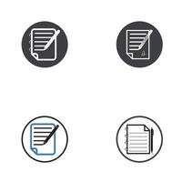 Write Document User Interface Outline Icon Logo Vector Illustration