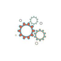 Gear logo icon design vector background template