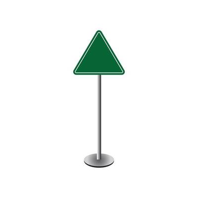 Vector of blank road sign on isolated white background