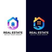 Real estate for your building business logo. sale property logo design vector template