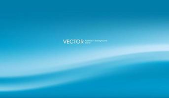 Abstract blue background. Blurred water line backdrop. Vector illustration for design banner or aqua poster