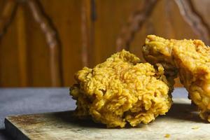 2 pieces of delicious fried chicken photo