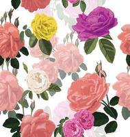 rose seamless pattern photo