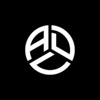 ADU letter logo design on white background. ADU creative initials letter logo concept. ADU letter design. vector