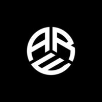 ARE letter logo design on white background. ARE creative initials letter logo concept. ARE letter design. vector