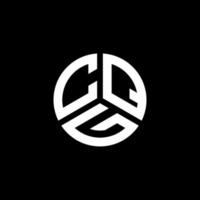 diseño de logotipo de letra cqg sobre fondo blanco. concepto de logotipo de letra de iniciales creativas cqg. diseño de letras cqg. vector