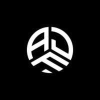 diseño de logotipo de letra ajf sobre fondo blanco. concepto de logotipo de letra de iniciales creativas ajf. diseño de letras ajf. vector