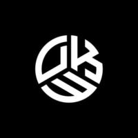 diseño de logotipo de letra dkw sobre fondo blanco. concepto de logotipo de letra de iniciales creativas dkw. diseño de letras dkw. vector