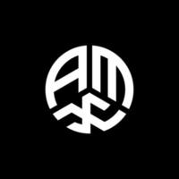 AMX letter logo design on white background. AMX creative initials letter logo concept. AMX letter design. vector