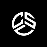 diseño de logotipo de letra csv sobre fondo blanco. concepto de logotipo de letra de iniciales creativas csv. diseño de carta csv. vector