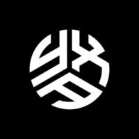 YWA letter logo design on black background. YWA creative initials letter logo concept. YWA letter design. vector