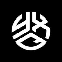 YXO letter logo design on black background. YXO creative initials letter logo concept. YXO letter design. vector
