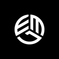 EML letter logo design on white background. EML creative initials letter logo concept. EML letter design. vector