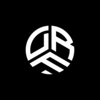 diseño de logotipo de letra drf sobre fondo blanco. concepto de logotipo de letra de iniciales creativas drf. diseño de letras drf. vector