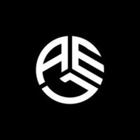 diseño del logotipo de la letra ael sobre fondo blanco. concepto de logotipo de letra de iniciales creativas ael. diseño de letras ael. vector